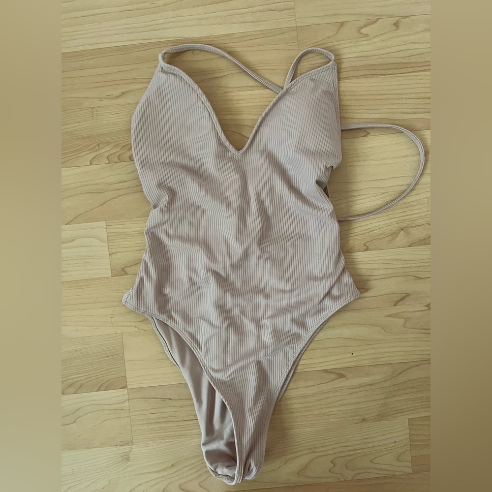 Forever 21 Nude Beige Swimsuit One Piece